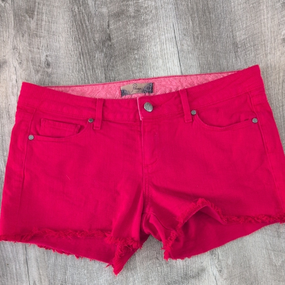 Paige Red Women's Shorts Size 29